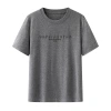 Letter embossed diamond grey T-shirt 2026 Spring/Summer New women's round-neck beautiful small top 90126060208 Item Picture